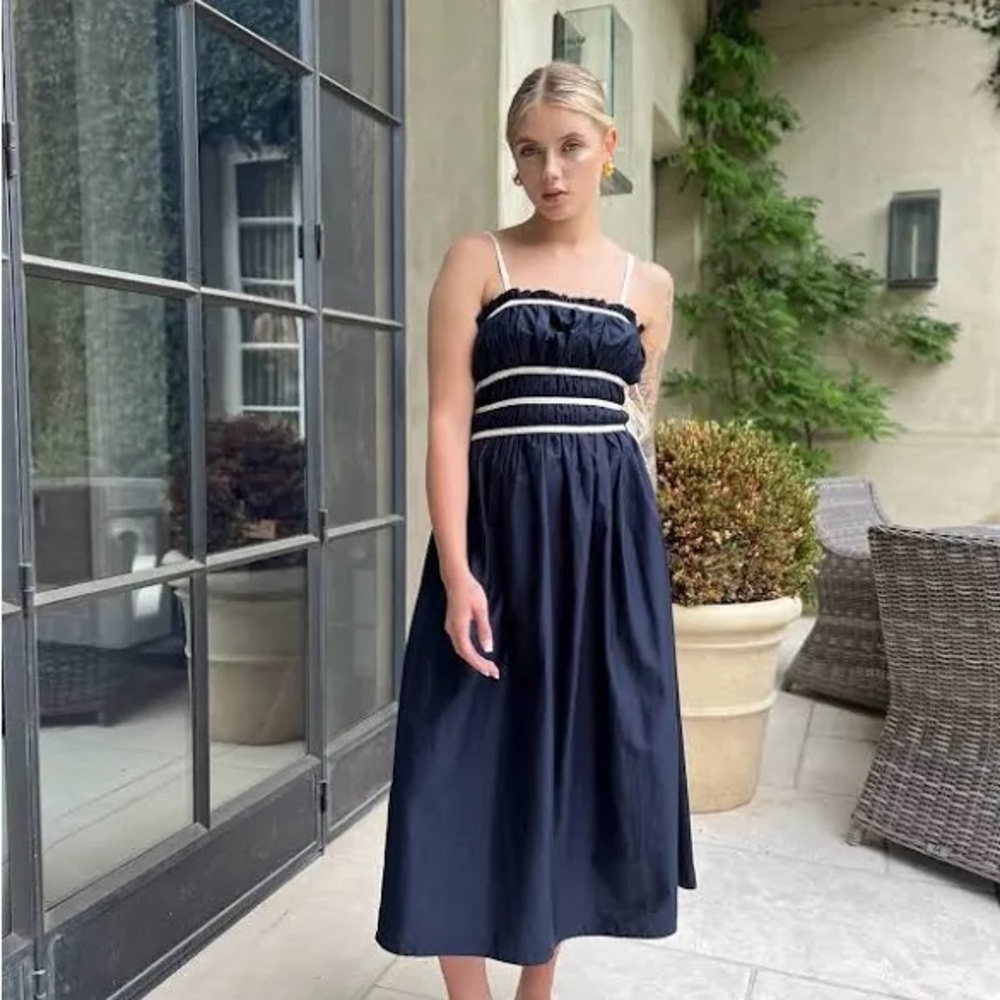 BEENAR LA midi dress navy